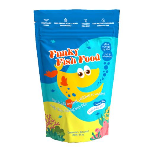 Loot - Funky Fish Food - Sel de bain moussant - Bleu Hullabaloo